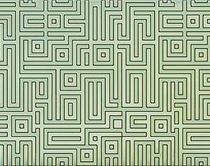 Керамическая плитка Nuvola Декор Verde Labirint 50