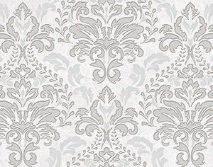 Керамическая плитка Afina Damask Декор серый 08-03-06-456 20х40