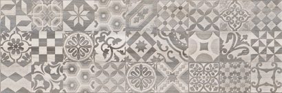 Керамическая плитка Альбервуд Декор 2 белый 1664-0166 20х60