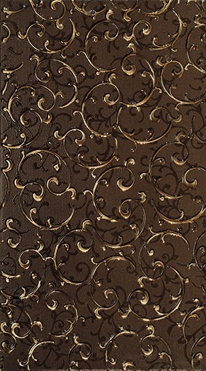 Анастасия Декор орнамент коричневый 1645-0094 25×45