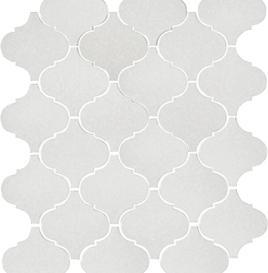 Керамическая плитка Арабески глянцевый белый 65000 26х30