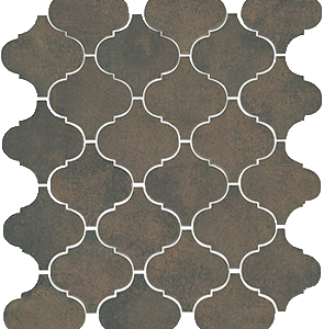 Керамическая плитка Арабески котто коричневый 65004 26х30