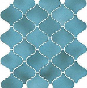 Керамическая плитка Арабески Майолика голубой 65005 26х30