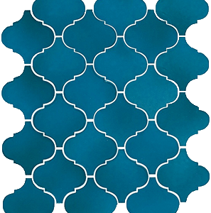 Керамическая плитка Арабески Майолика синий 65007 26х30