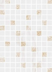 Керамическая плитка Астория Декор белый мозаичный MM12112 25х75