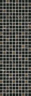 Керамическая плитка Астория Декор черный мозаичный MM12111 25х75