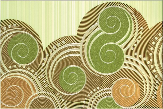 Calipso green wave декор 30×45