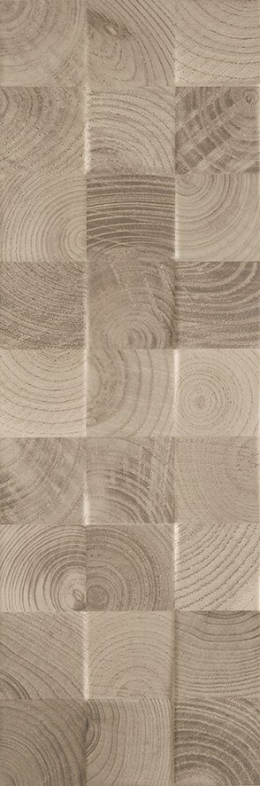 Daikiri Brown Wood Kostki Struktura Плитка настенная 25×75