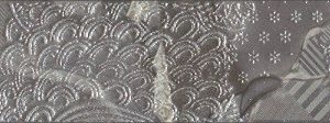 Керамическая плитка Frades Cenefa Floral Gris Бордюр 60х600 мм