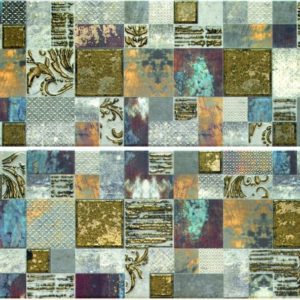 Керамическая плитка Frades Mosaico Gris Панно комплект из 2 плиток 250х600 мм 500х600 мм