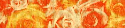 Керамическая плитка Фьюжн Бордюр оранжевый 1504-0076 9х40