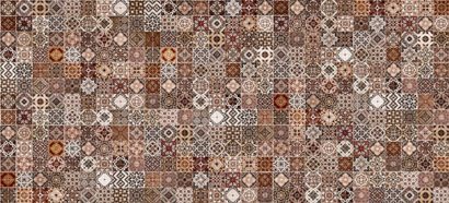 Керамическая плитка Hammam облицовочная плитка рельеф коричневый (HAG111D) 20x44