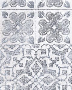Керамическая плитка Кампанилья Декор 2 серый 1641-0094 20х40