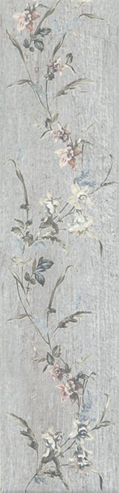 Кантри Шик Керамогранит серый SG401800N декорированный 9,9×40,2