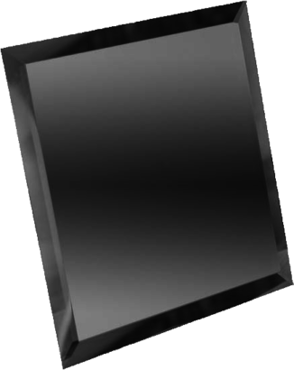 Керамическая плитка Квадратная зеркальная графитовая плитка с фацетом 10мм КЗГ1-02 - 200х200 мм 10шт