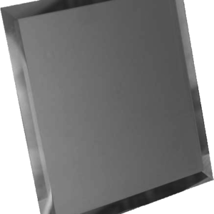 Керамическая плитка Квадратная зеркальная серебряная матовая плитка с фацетом 10мм КЗСм1-01 - 180х180 мм 10шт