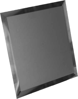 Керамическая плитка Квадратная зеркальная серебряная плитка с фацетом 10мм КЗС1-03 - 250х250 мм 10шт