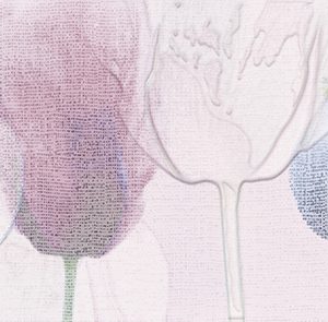 Керамическая плитка Lila Вставка цветы розовый (LL2U071DT) 25x75