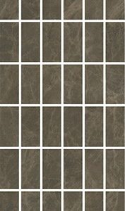 Керамическая плитка Лирия Декор коричневый мозаичный MM15139 15х40