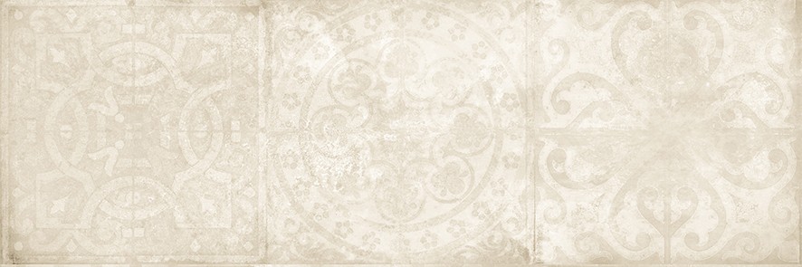 Luara Плитка настенная декорированная бежевый  (LUU011D) 25×75