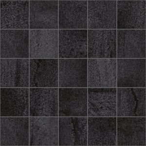 Керамическая плитка Metallica Декор мозаичный чёрный MM34034 25х25