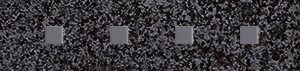 Керамическая плитка Metallica Pixel Бордюр чёрный 3