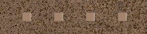 Керамическая плитка Metallica Pixel Бордюр коричневый 3