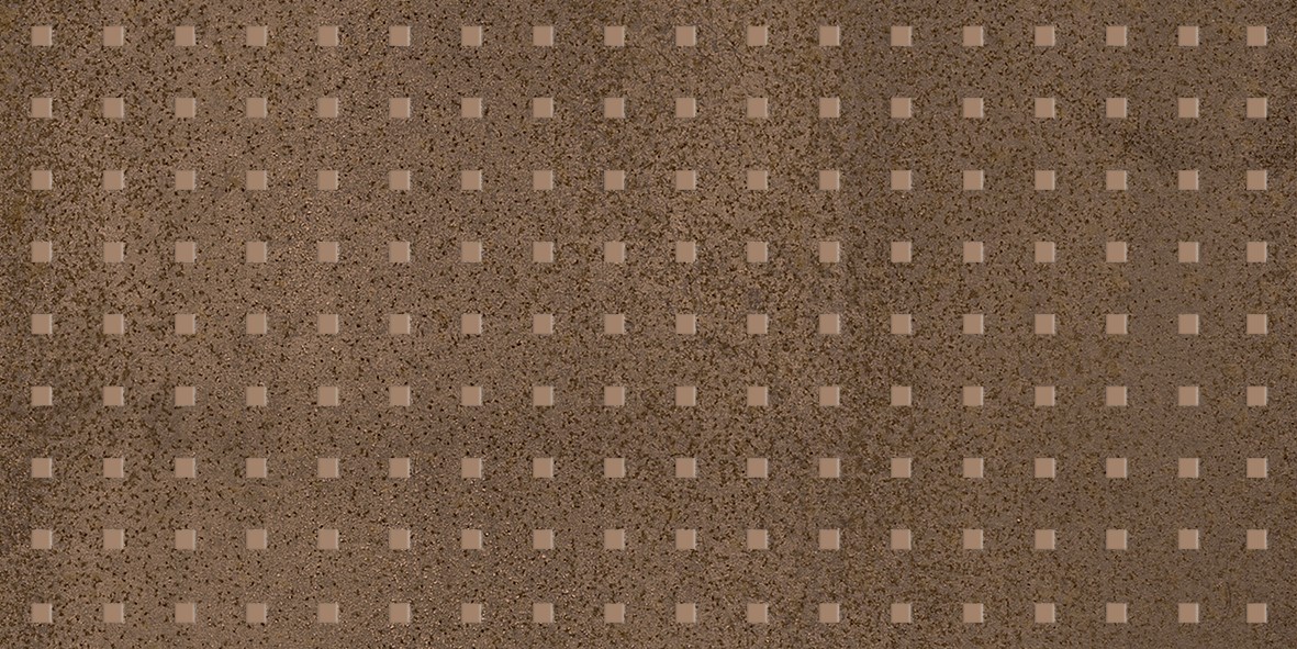 Metallica Pixel Декор коричневый 25×50
