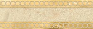 Керамическая плитка Миланезе дизайн Бордюр Римский крема 1506-0157 3