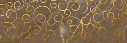 Керамическая плитка Миланезе дизайн Декор Флорал марроне 1664-0146 20х60