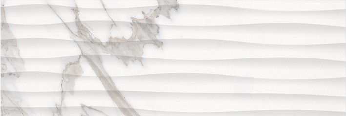 Миланезе дизайн Плитка настенная каррара волна 1064-0158 20×60