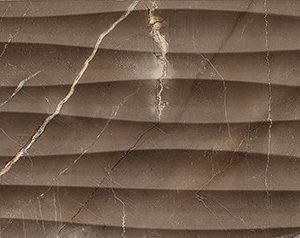 Керамическая плитка Миланезе дизайн Плитка настенная марроне волна 1064-0164 20х60