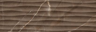 Керамическая плитка Миланезе дизайн Плитка настенная марроне волна 1064-0164 20х60