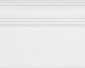 Керамическая плитка Монфорте Плинтус белый обрезной FME006R 20х40