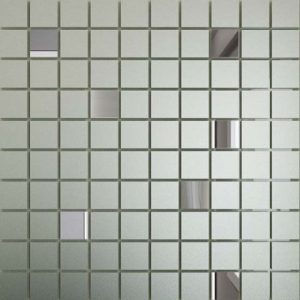 Плитка мозаика Мозаика зеркальная Серебро матовое + Графит См90Г10 ДСТ 25 х 25 300 x 300 мм (10шт) - 0