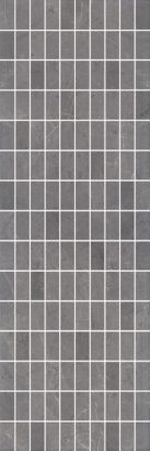 Керамическая плитка Низида Декор мозаичный серый MM12098 25х75