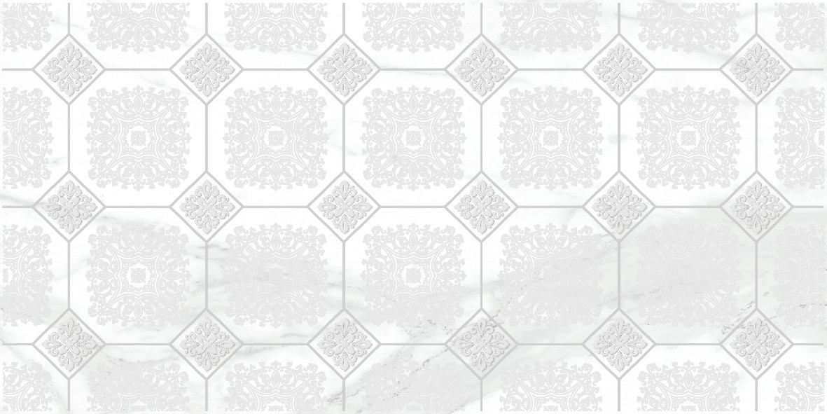 Olimpus Grand Декор белый 25×50