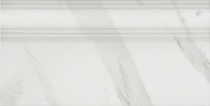 Керамическая плитка Прадо Плинтус белый обрезной FME002R 20х40