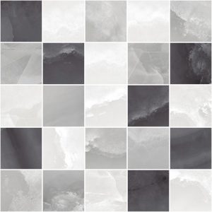 Керамическая плитка Prime Декор мозаичный серый микс MM34040 25х25