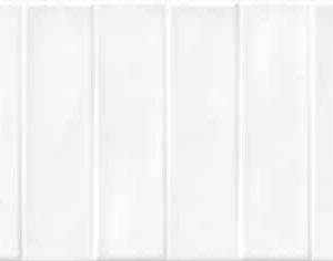 Керамическая плитка Pudra облицовочная плитка кирпич рельеф белый (PDG054D) 20x44
