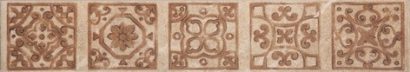 Керамогранит Sand Stone Фриз Бежевый G-280 S f01 7x40