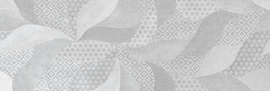 Сидней 1Д Плитка настенная декор серый пэчворк 25×75