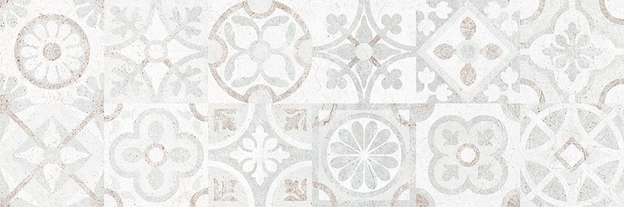 Сонора 7Д Плитка настенная декор серый пэчворк 25×75