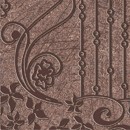 Керамическая плитка Spazio Декор н п коричневый (SZ6G112) 11х11