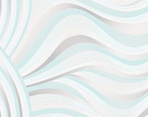 Керамическая плитка Tiffany вставка волна белый (TV2G051) 20x44