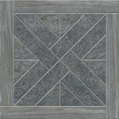 Керамическая плитка Urban Quarzite Декор Антрацит с деревянной рамкой K943932 450х450 мм - 1
