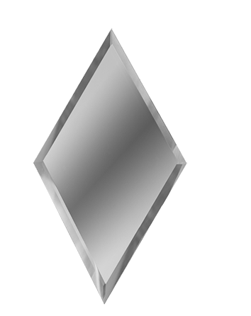 Зеркальная серебряная плитка РОМБ РЗС1-01 20×34
