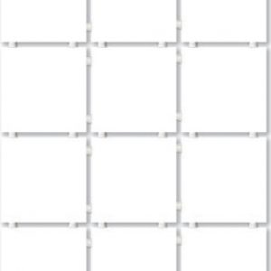 Керамическая плитка Конфетти белый блестящий 1146T полотно из 12 частей (9