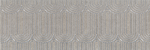 Керамическая плитка Безана Декор серый обрезной OP B201 12137R 25×75
