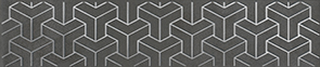 Керамическая плитка Ломбардиа Бордюр антрацит AD D569 6400 25×5